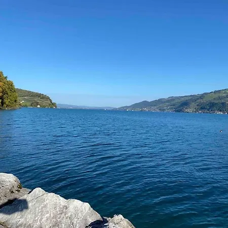 See Und Berge Garden Faulensee Exterior foto